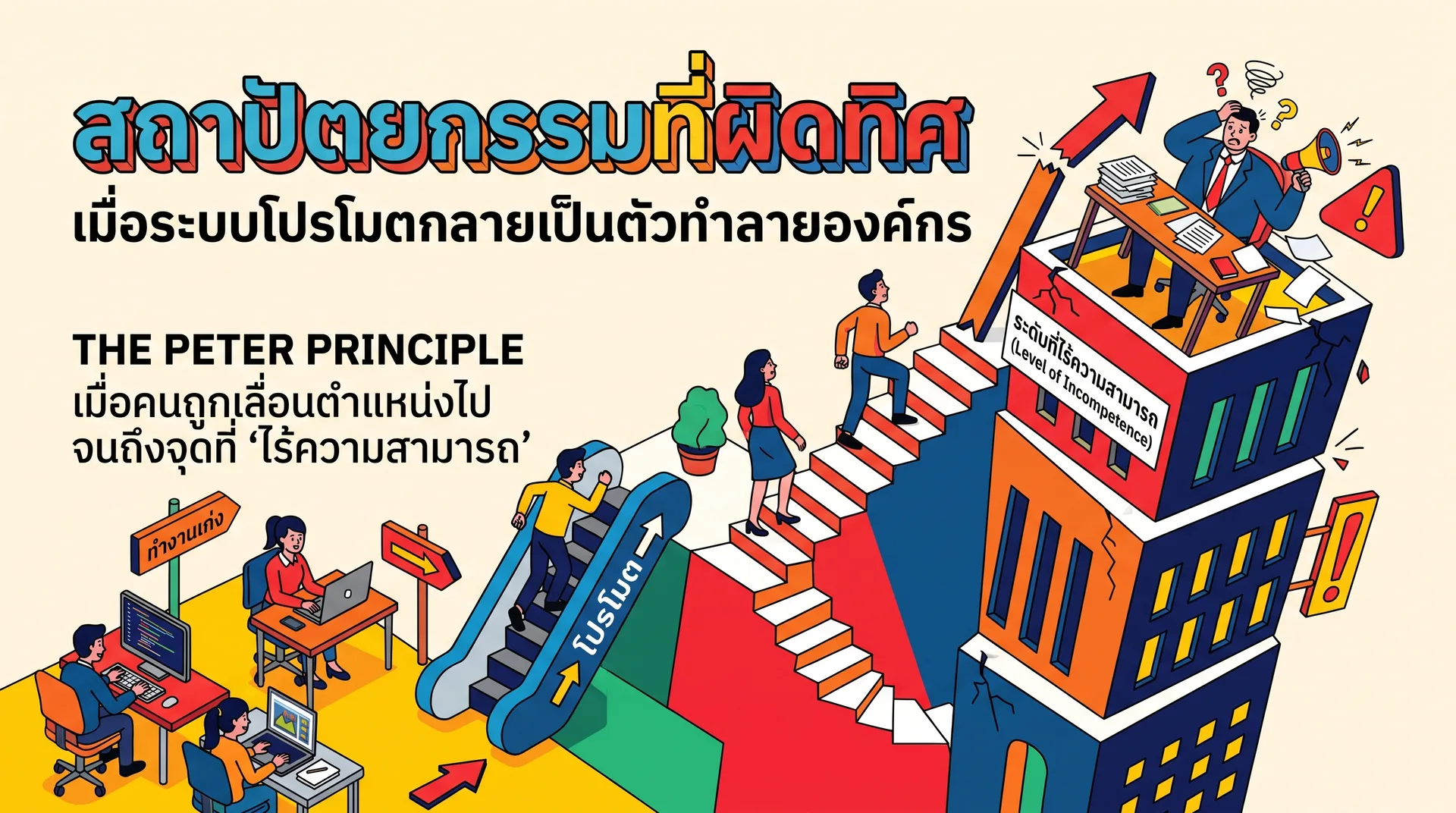 สถาปัตยกรรมที่ผิดทิศ: เมื่อระบบโปรโมตกลายเป็นตัวทำลายองค์กร
