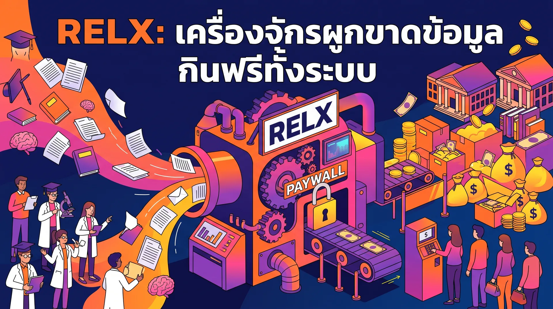 RELX: เครื่องจักรผูกขาดข้อมูล กินฟรีทั้งระบบ