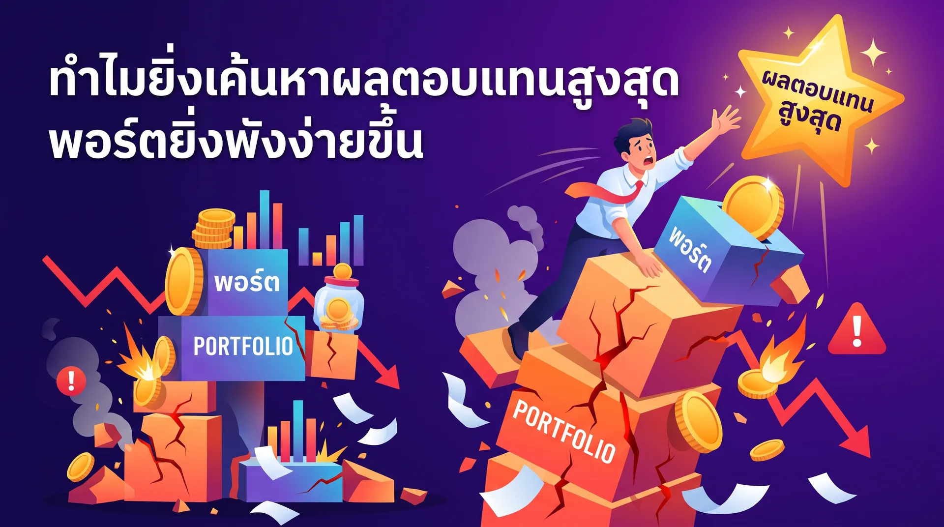 ทำไมยิ่งเค้นหาผลตอบแทนสูงสุด พอร์ตยิ่งพังง่ายขึ้น