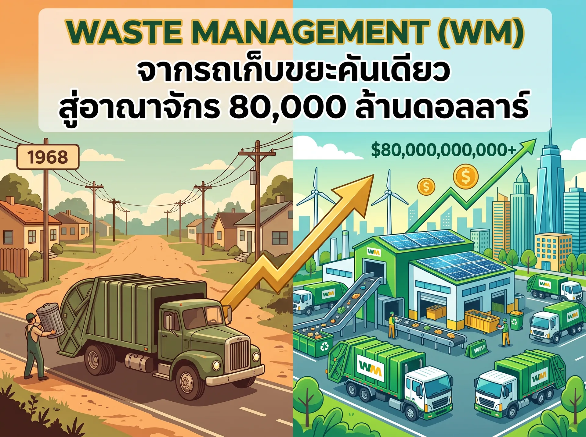 Waste Management (WM): จากรถเก็บขยะคันเดียวสู่อาณาจักร 80,000 ล้านดอลลาร์