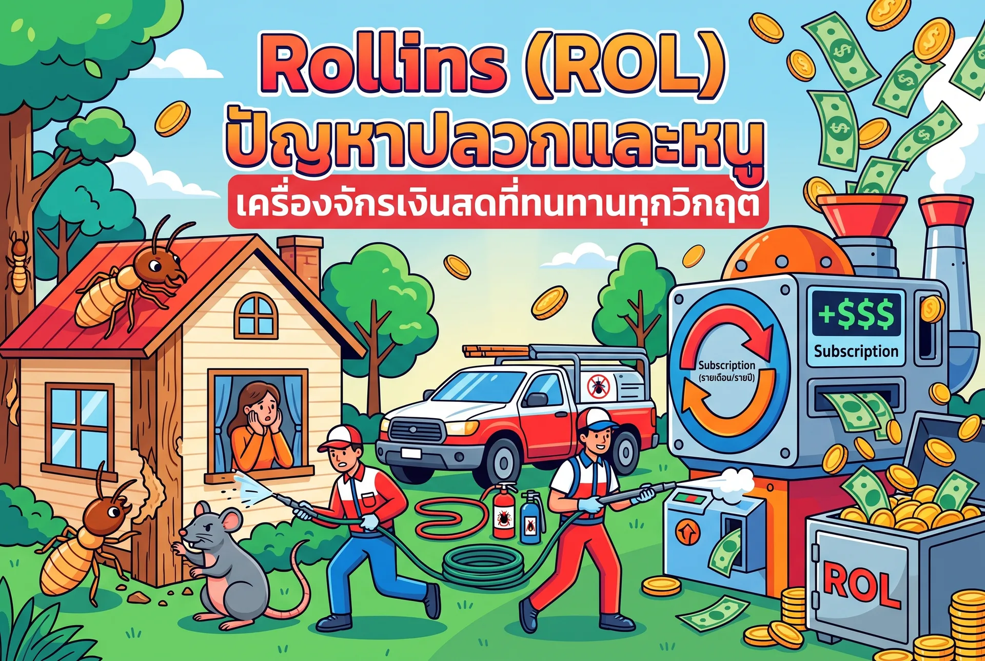 Rollins (ROL) : ทำไมปัญหาปลวกและหนู จึงสร้างเครื่องจักรเงินสดที่ทนทานทุกวิกฤต