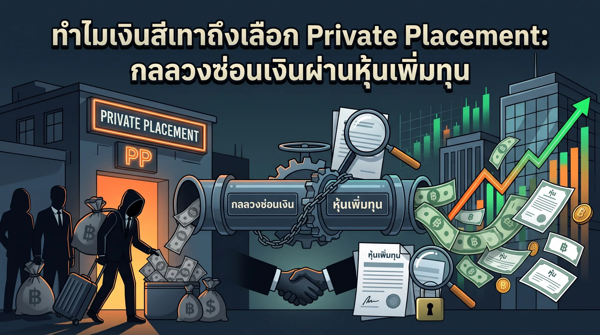 ทำไมเงินสีเทาถึงเลือก Private Placement: กลลวงซ่อนเงินผ่านหุ้นเพิ่มทุน
