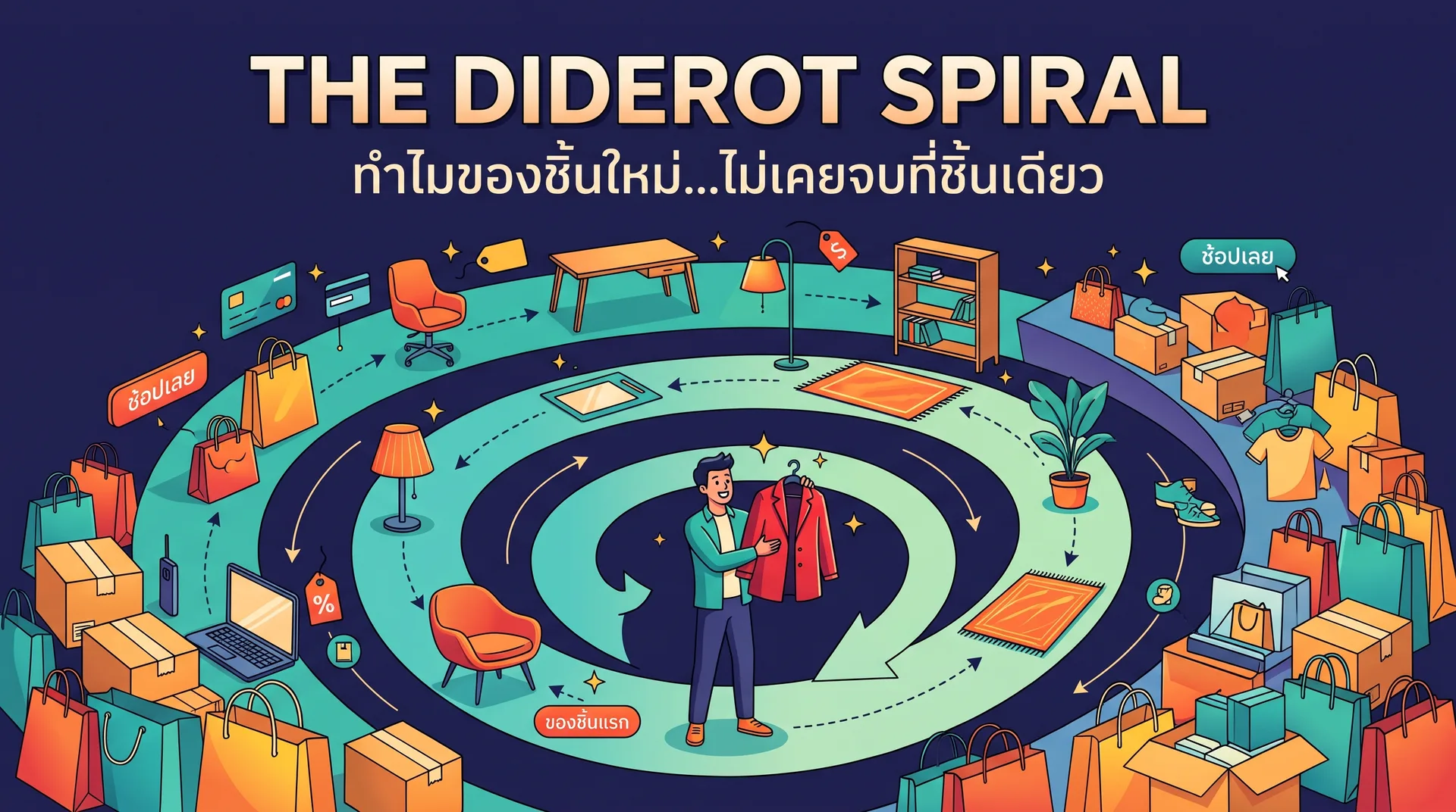 The Diderot Spiral: ทำไมของชิ้นใหม่ ไม่เคยจบที่ชิ้นเดียว